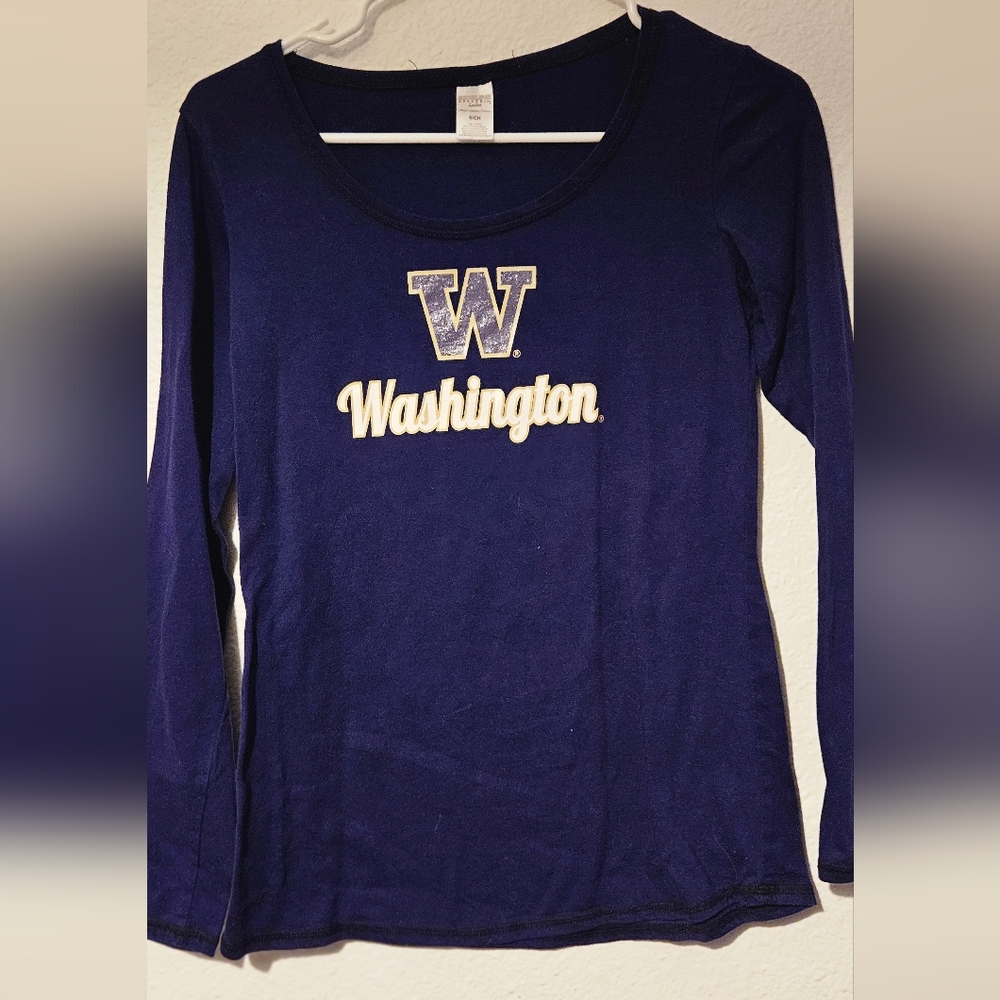 Washington Women's Navy Long Sleeve Tee